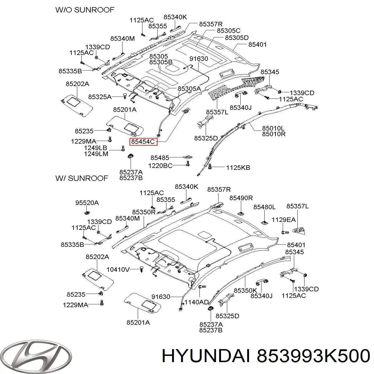  853993K500 Hyundai/Kia