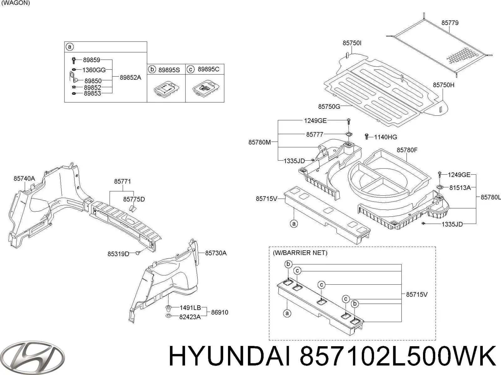  857102L500WK Hyundai/Kia