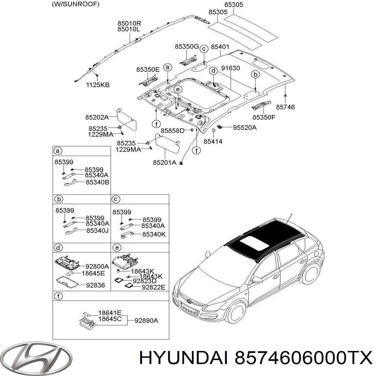 Пистон крепления заднего бампера 8574606000TX Hyundai/Kia