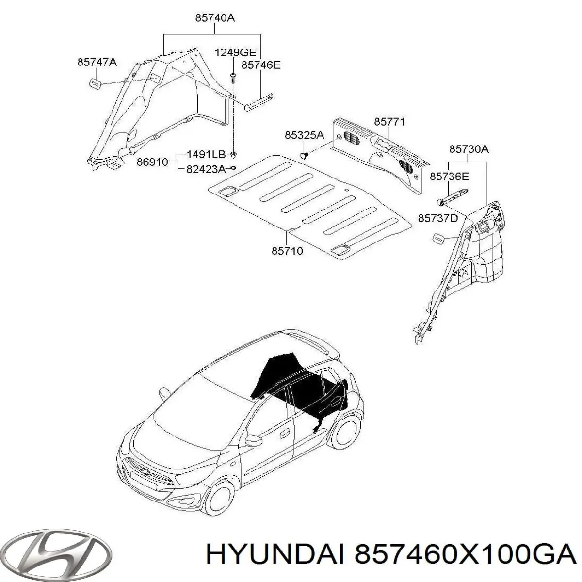 857460X100GA Hyundai/Kia 