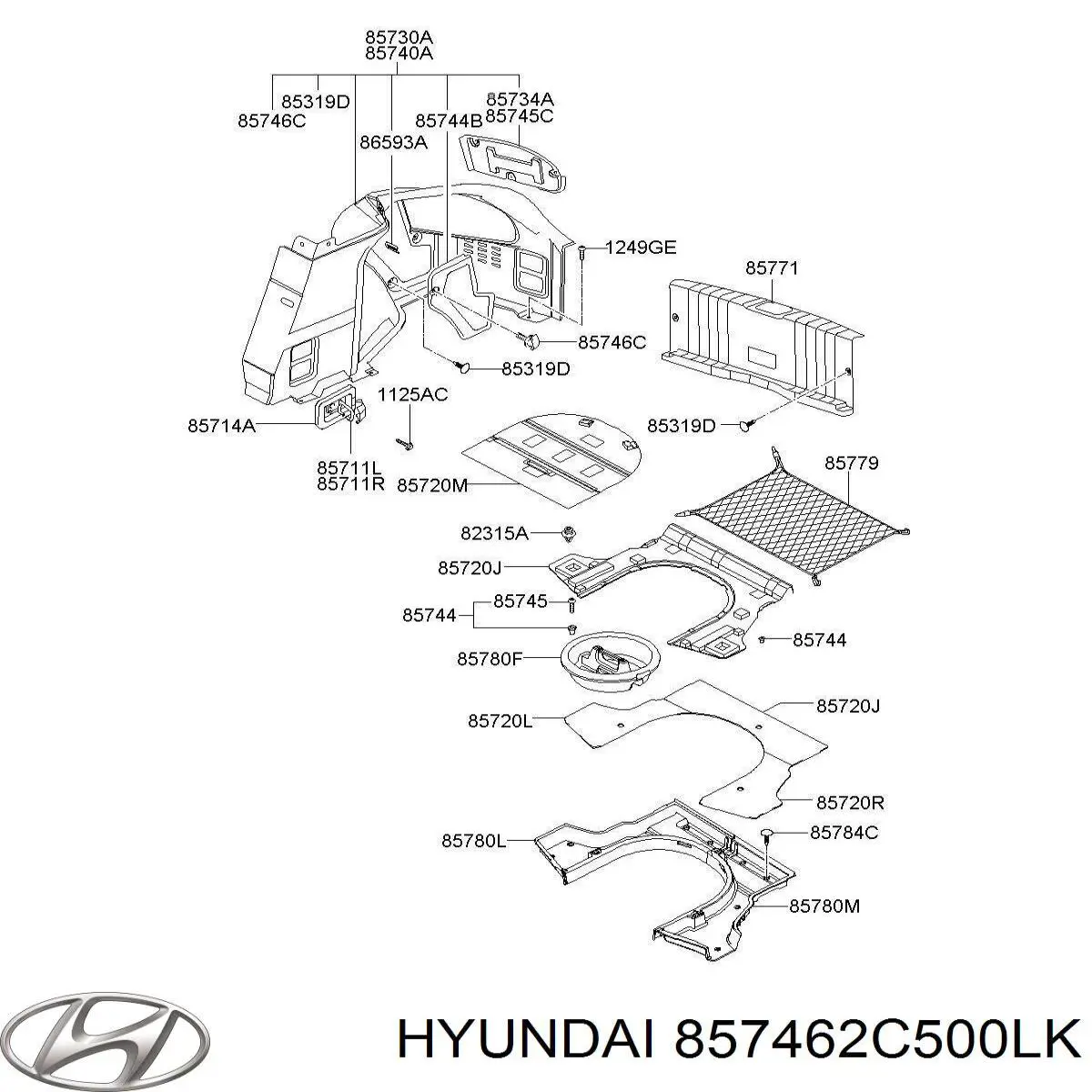  Hyundai/Kia 857462C500LK цена, от 0.54 USD