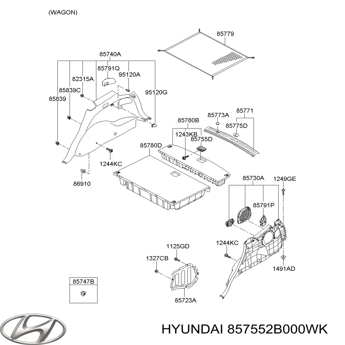  857552B000WK Hyundai/Kia