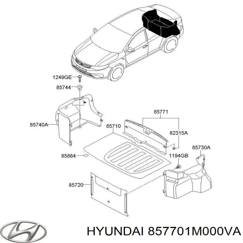 857701M000VA Hyundai/Kia 