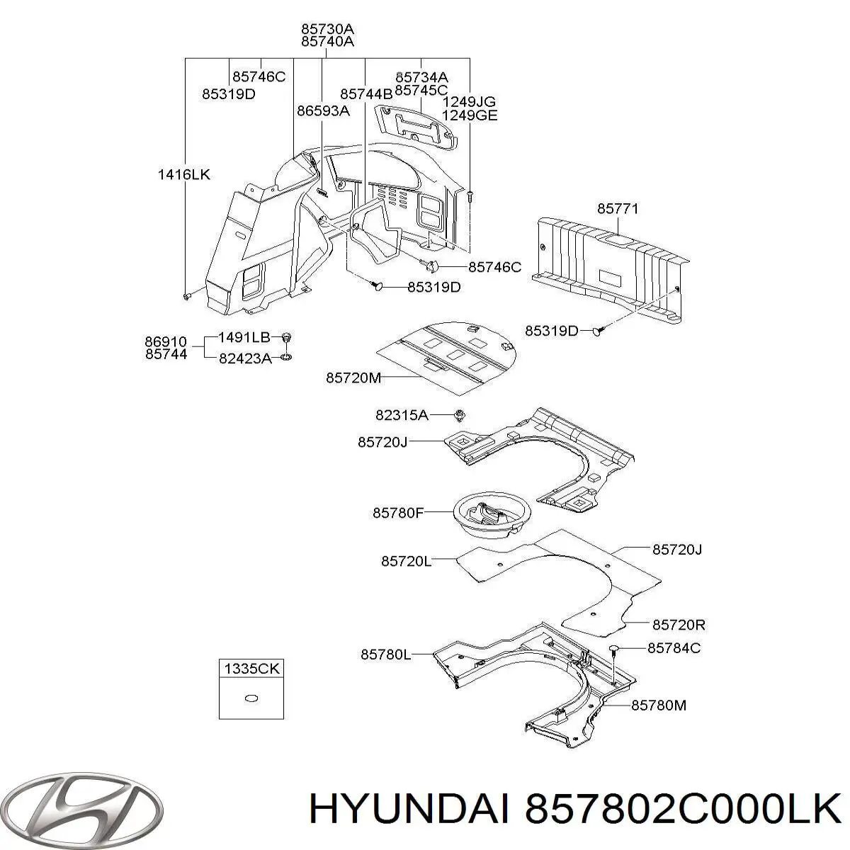 857802C000LK Hyundai/Kia 