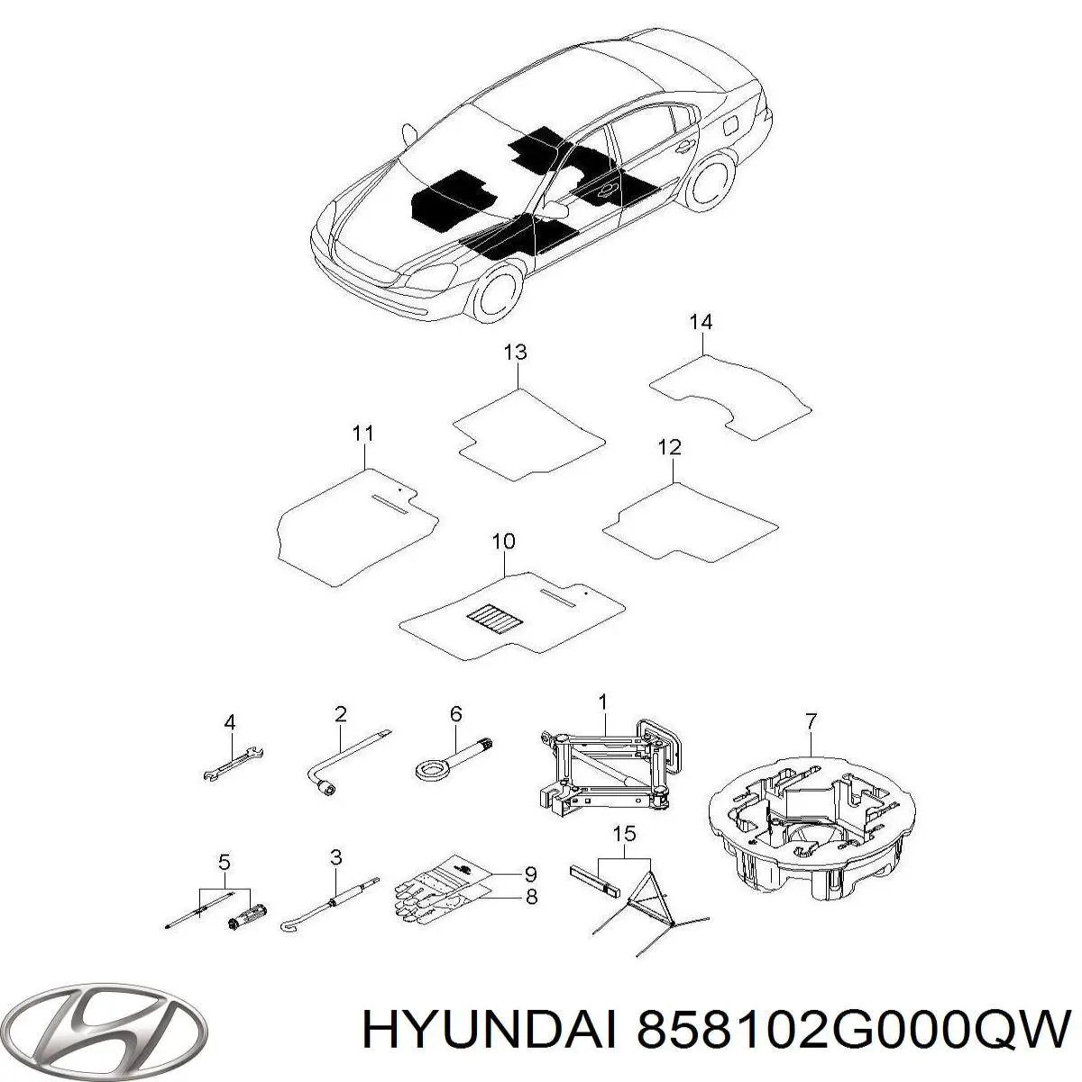 Купить 858102G000QW Hyundai/Kia 
