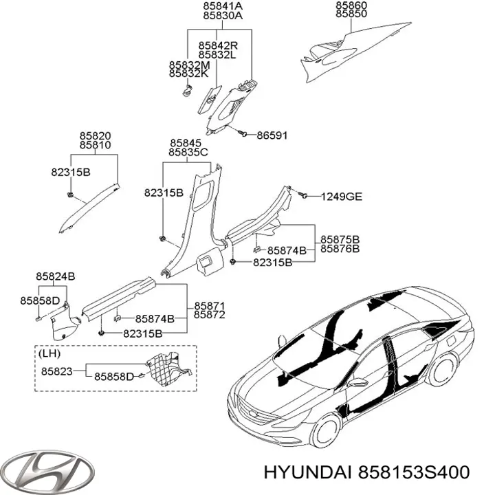  858153S400 Hyundai/Kia