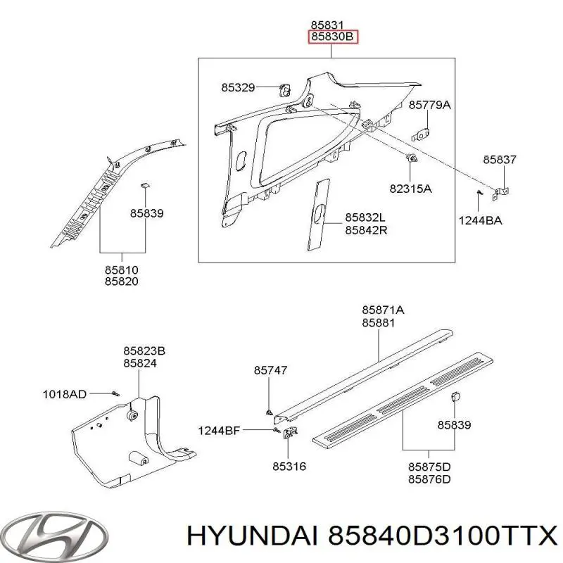 85840D3100TTX Hyundai/Kia 
