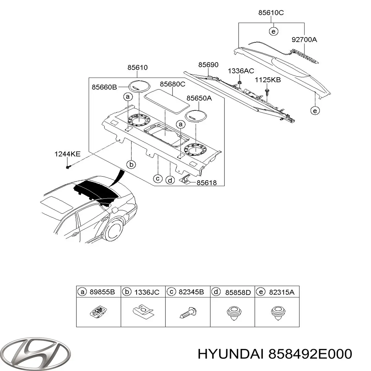  858492E000 Hyundai/Kia