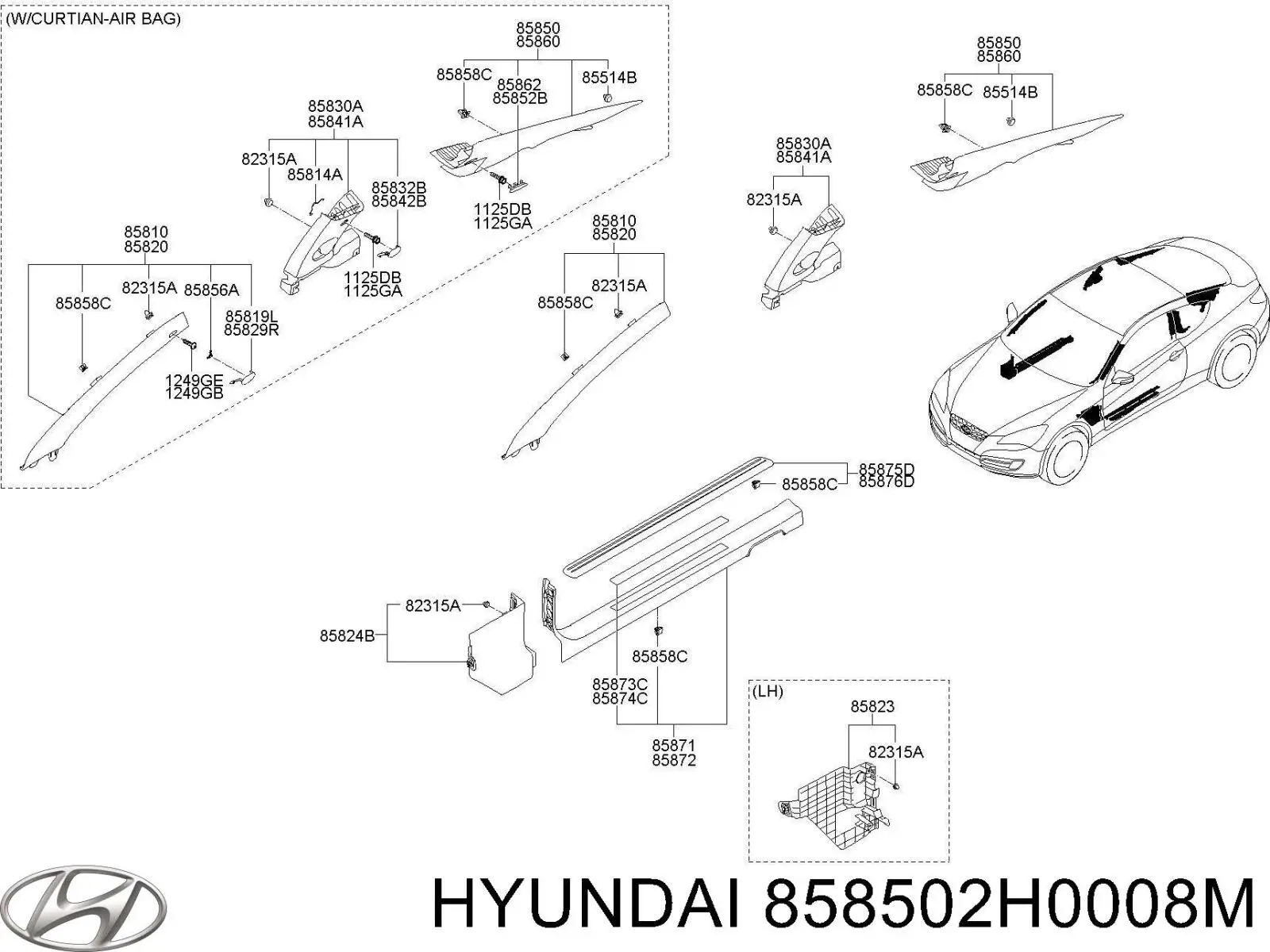  858502H0008M Hyundai/Kia