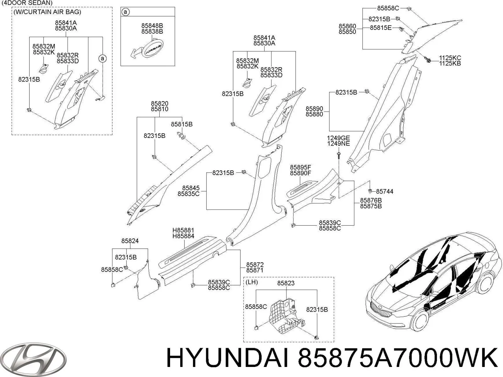  Hyundai/Kia 85875A7000WK цена, от 25.42 USD