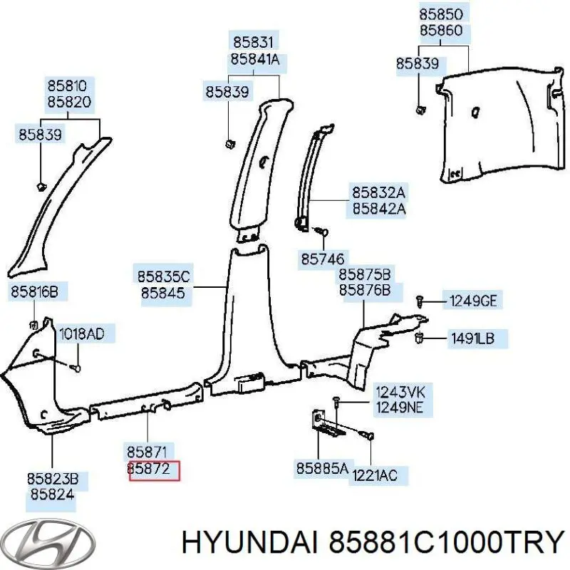  85881C1000TRY Hyundai/Kia