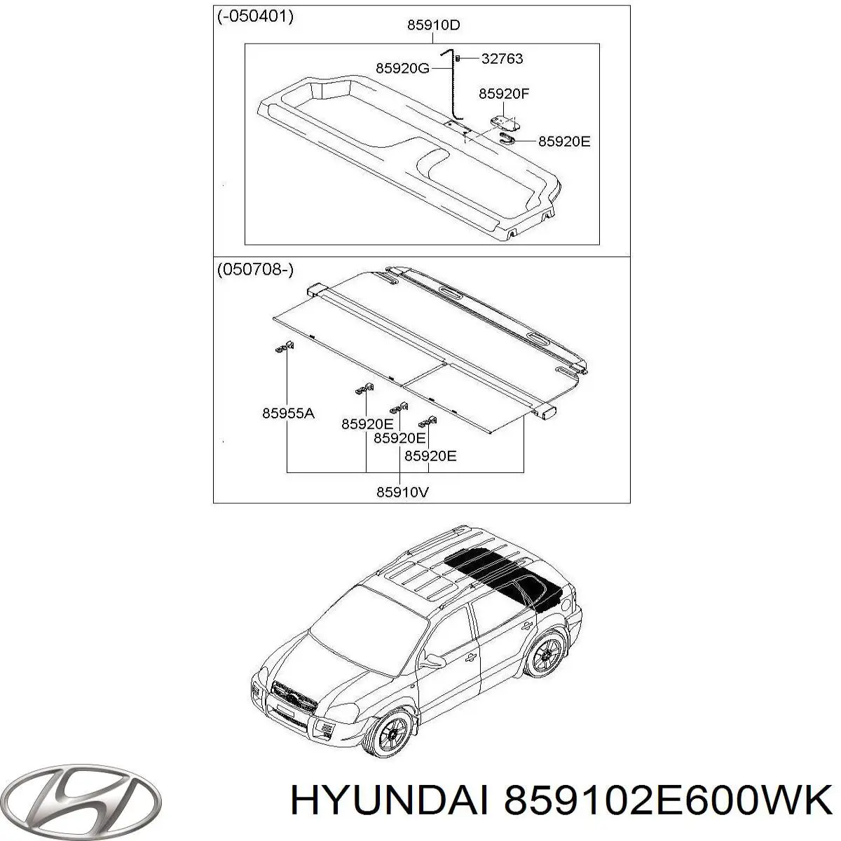  859102E600WK Hyundai/Kia