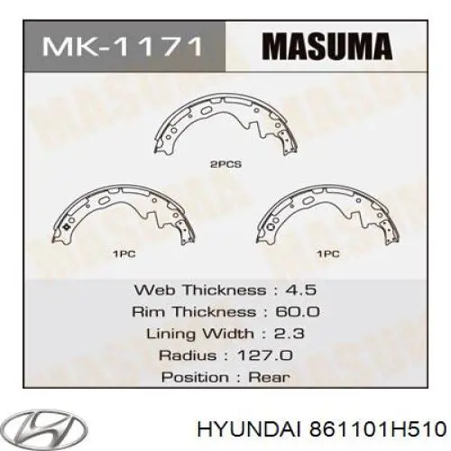 Стекло лобовое Hyundai/Kia 861101H510 цена, от 66.67 USD