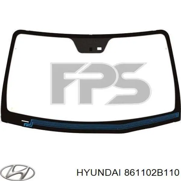 Лобовое стекло 861102B110 Hyundai/Kia