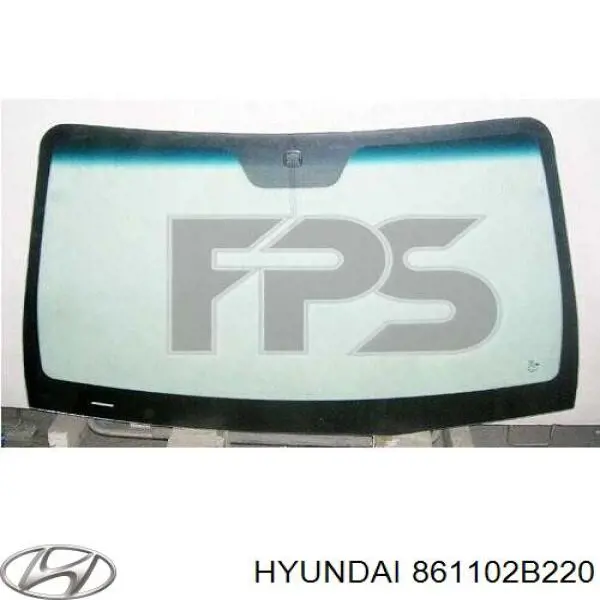 861102B220 Hyundai/Kia стекло лобовое
