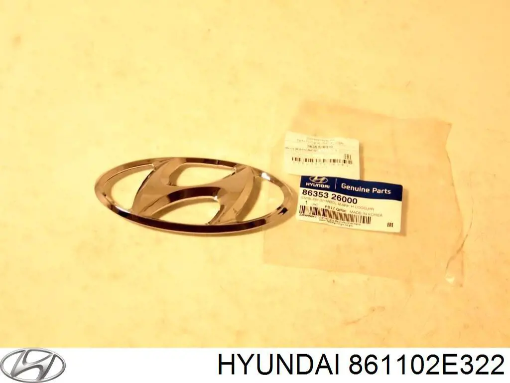 Лобовое стекло 861102E322 Hyundai/Kia