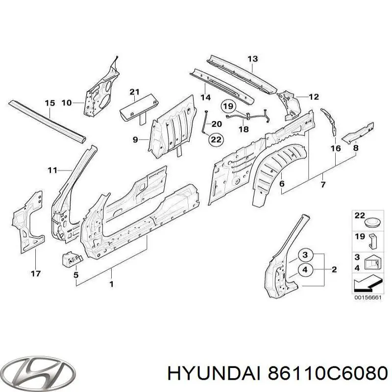  86110C6080 Hyundai/Kia