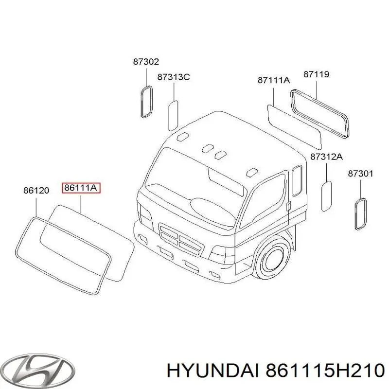 Стекло лобовое Hyundai/Kia 861115H210 цена, от 566.78 USD