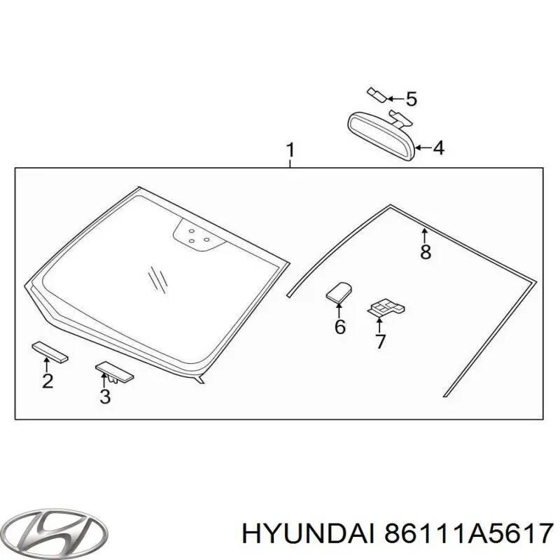  86111A5617 Hyundai/Kia