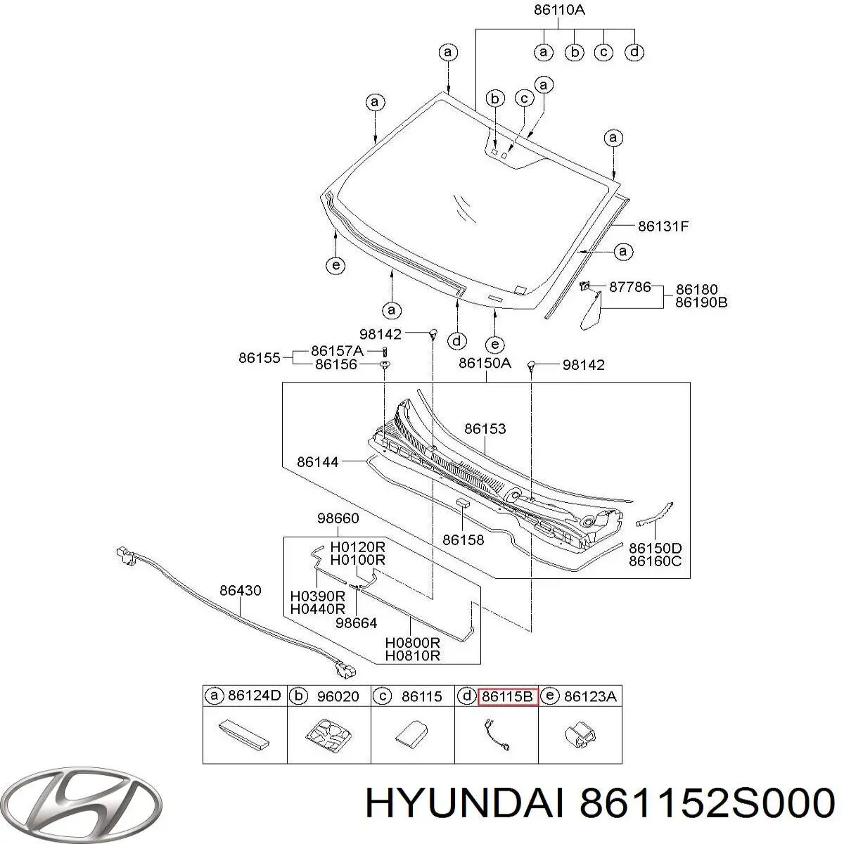  861152S000 Hyundai/Kia