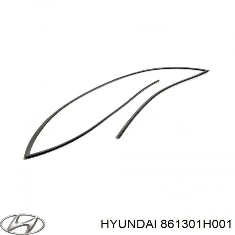 861301H001 Hyundai/Kia молдинг лобового стекла