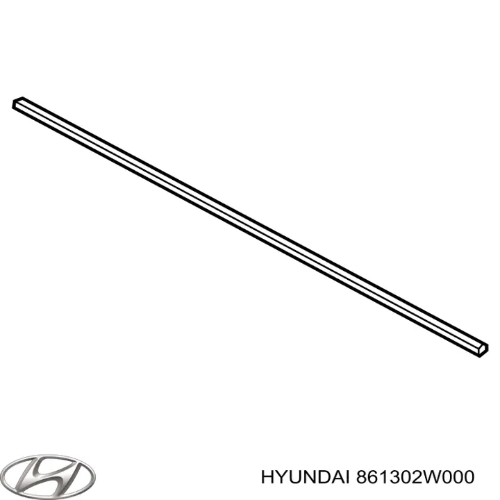 Молдинг лобового стекла верхний на Hyundai Santa Fe III 