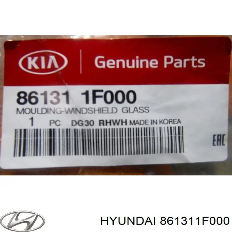 861311F000 Hyundai/Kia молдинг лобового стекла