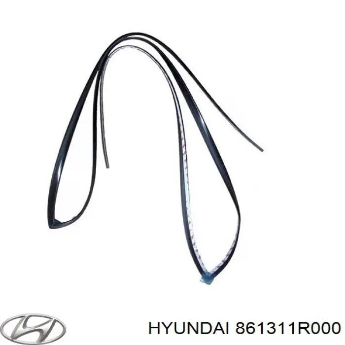 Уплотнитель лобового стекла на Hyundai SOLARIS SBR11