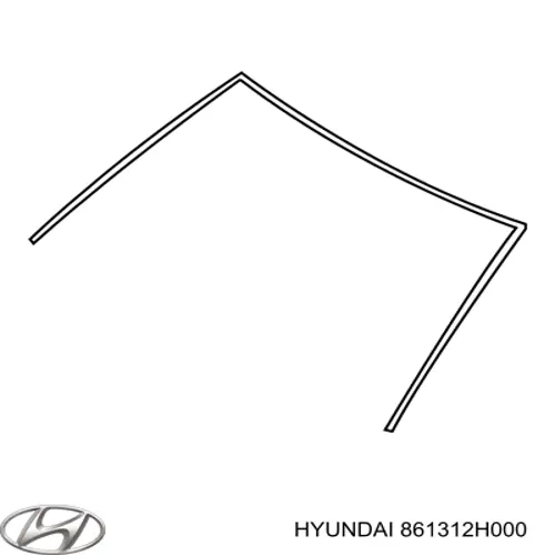 861312H000 Hyundai/Kia Защитная накладка переднего стекла