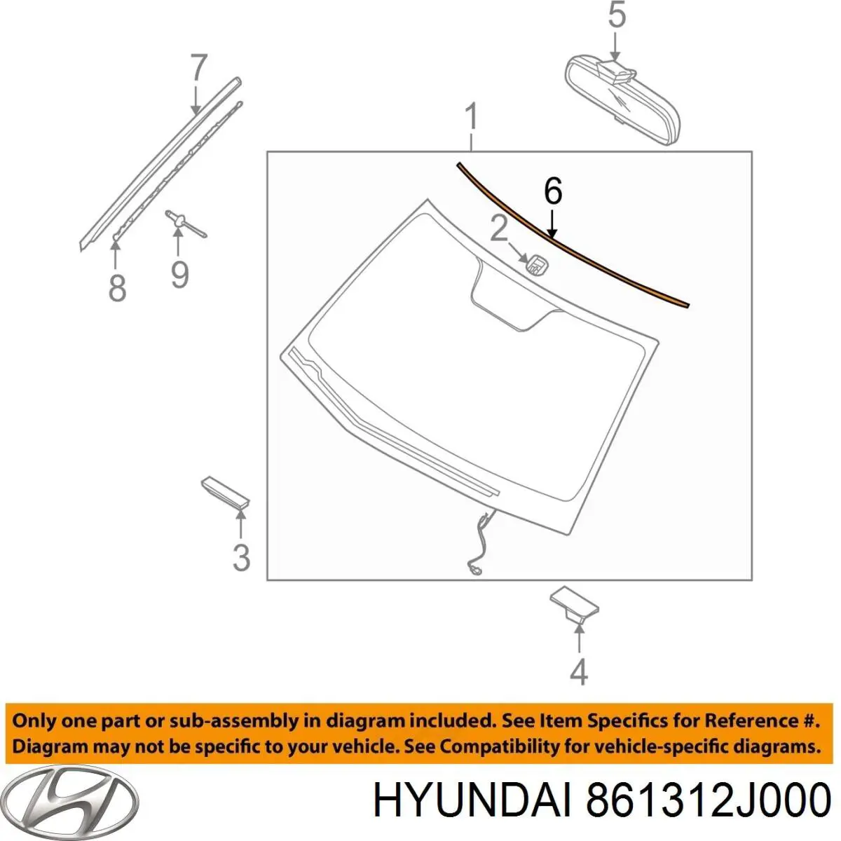 Купить 861312J000 Hyundai/Kia 