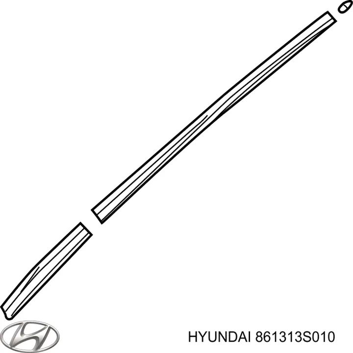 Купить 861313S010 Hyundai/Kia Защитная накладка ветрового стекла левая