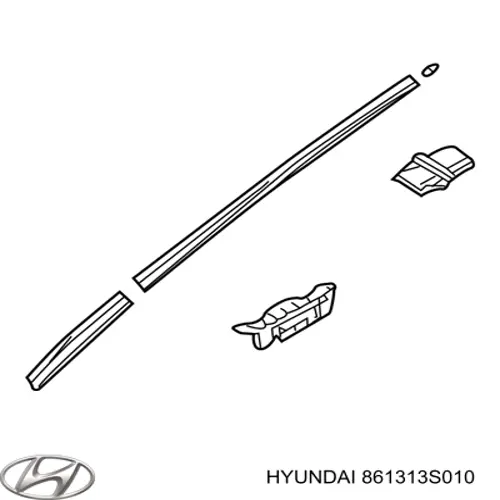 Защитная накладка переднего стекла левая Hyundai/Kia 861313S010 цена, от 24.06 USD