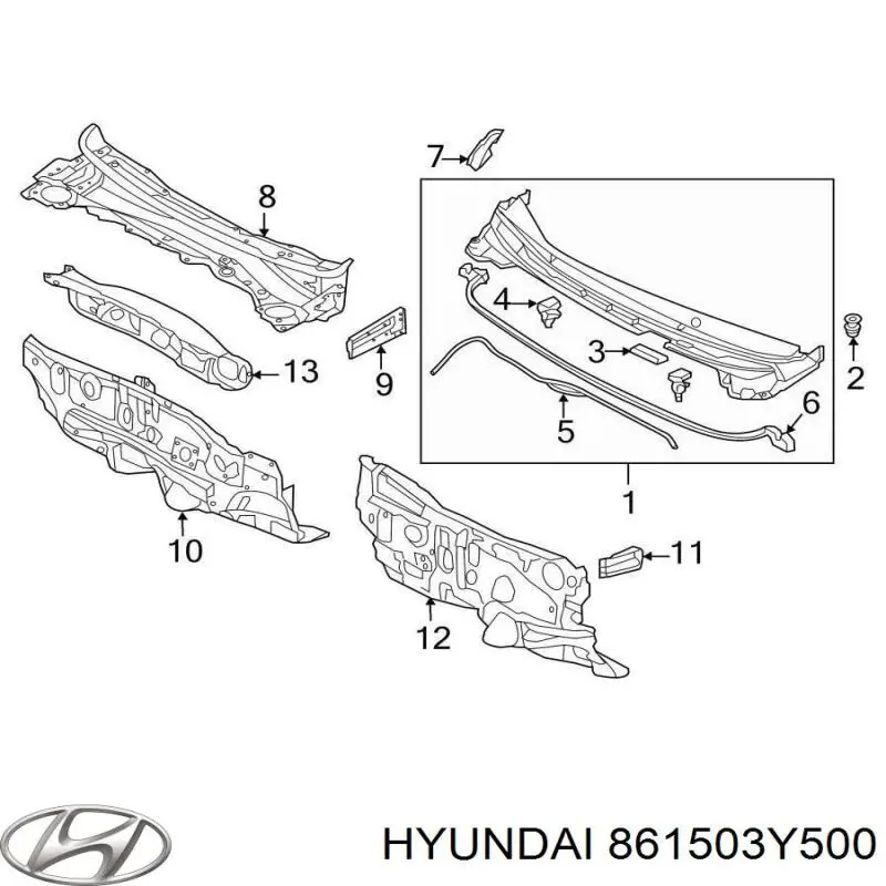  861503Y500 Hyundai/Kia