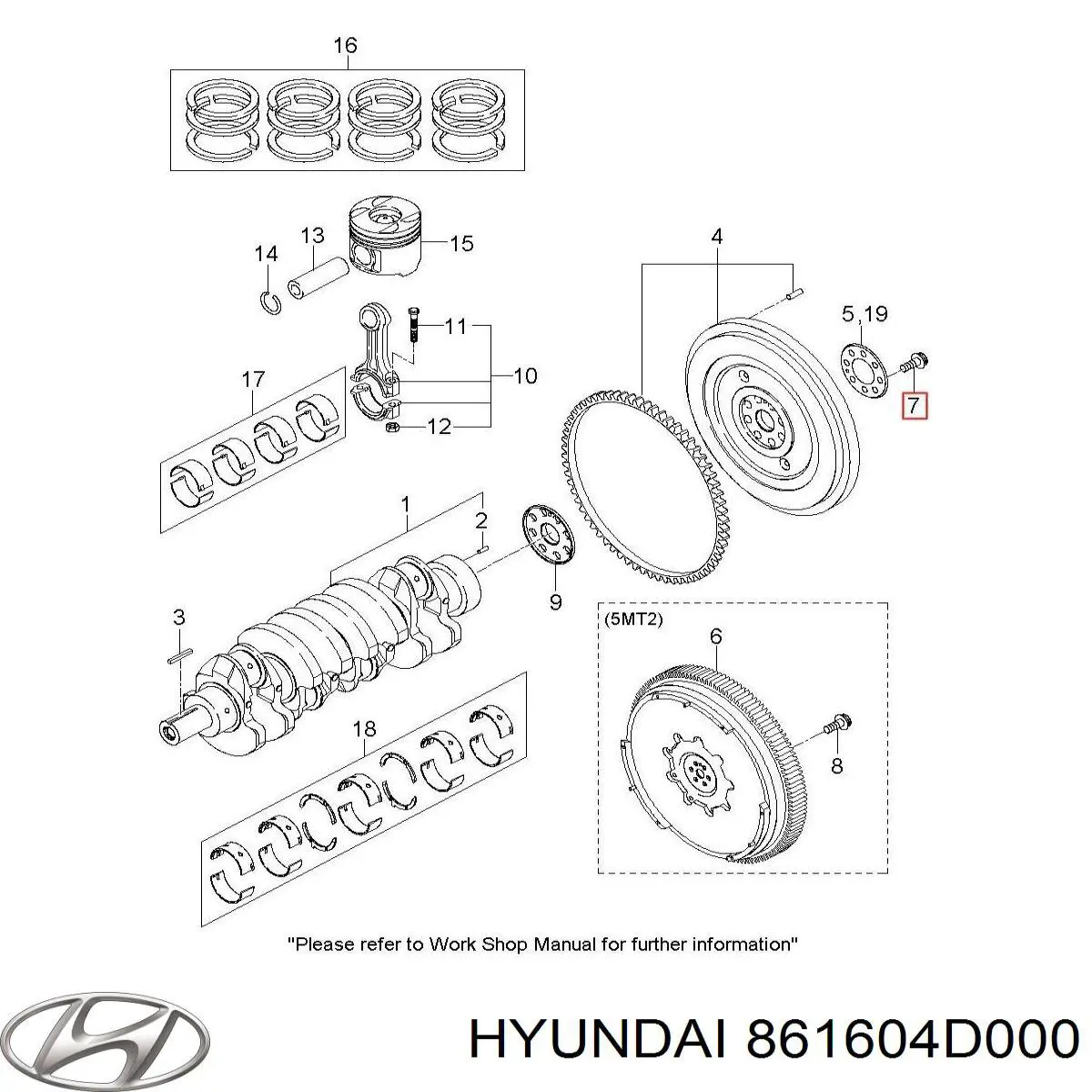 Купить 861604D000 Hyundai/Kia 
