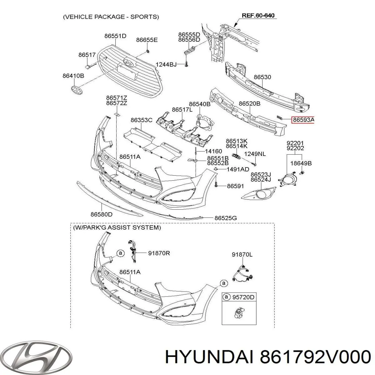 Купить 861792V000 Hyundai/Kia 