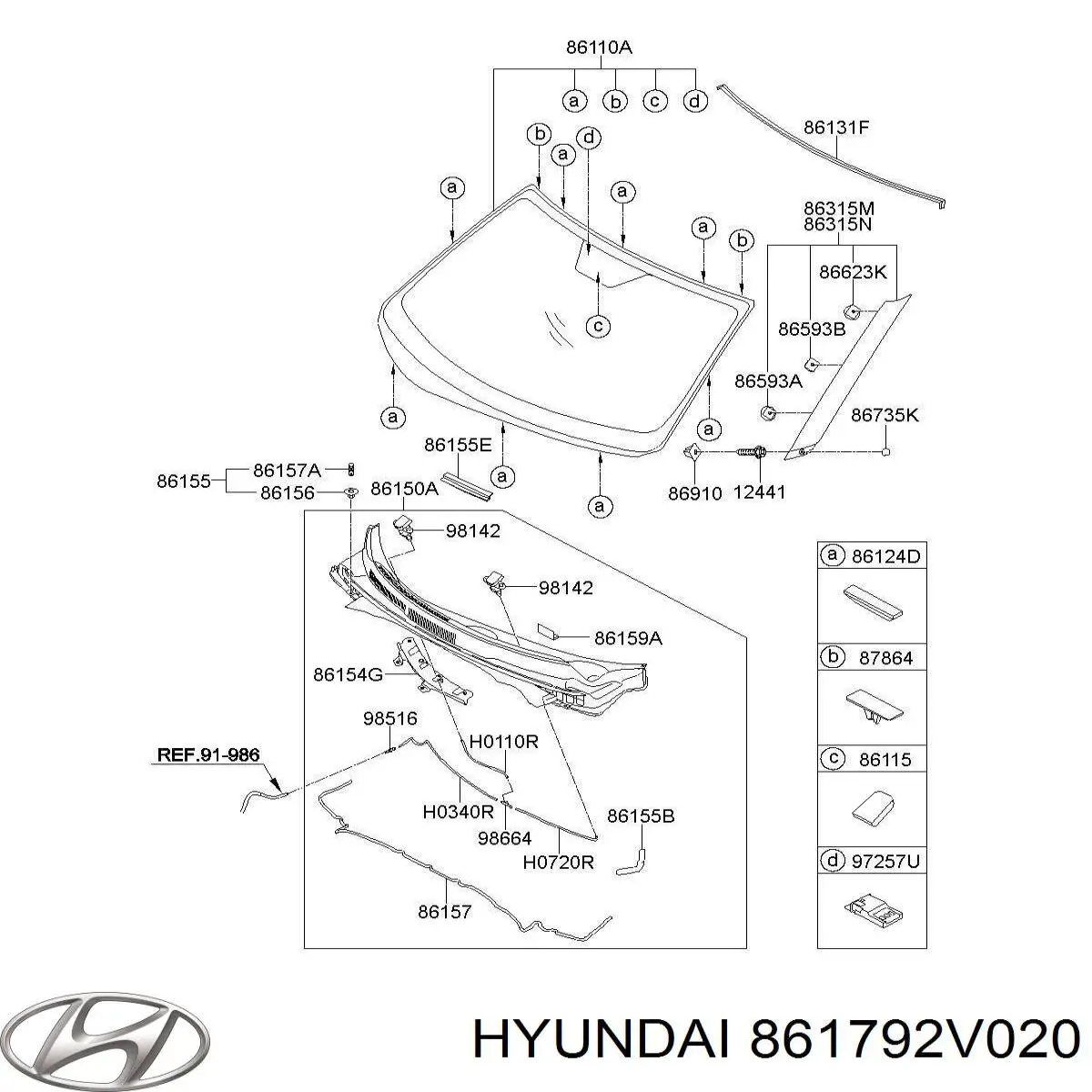  861792V020 Hyundai/Kia