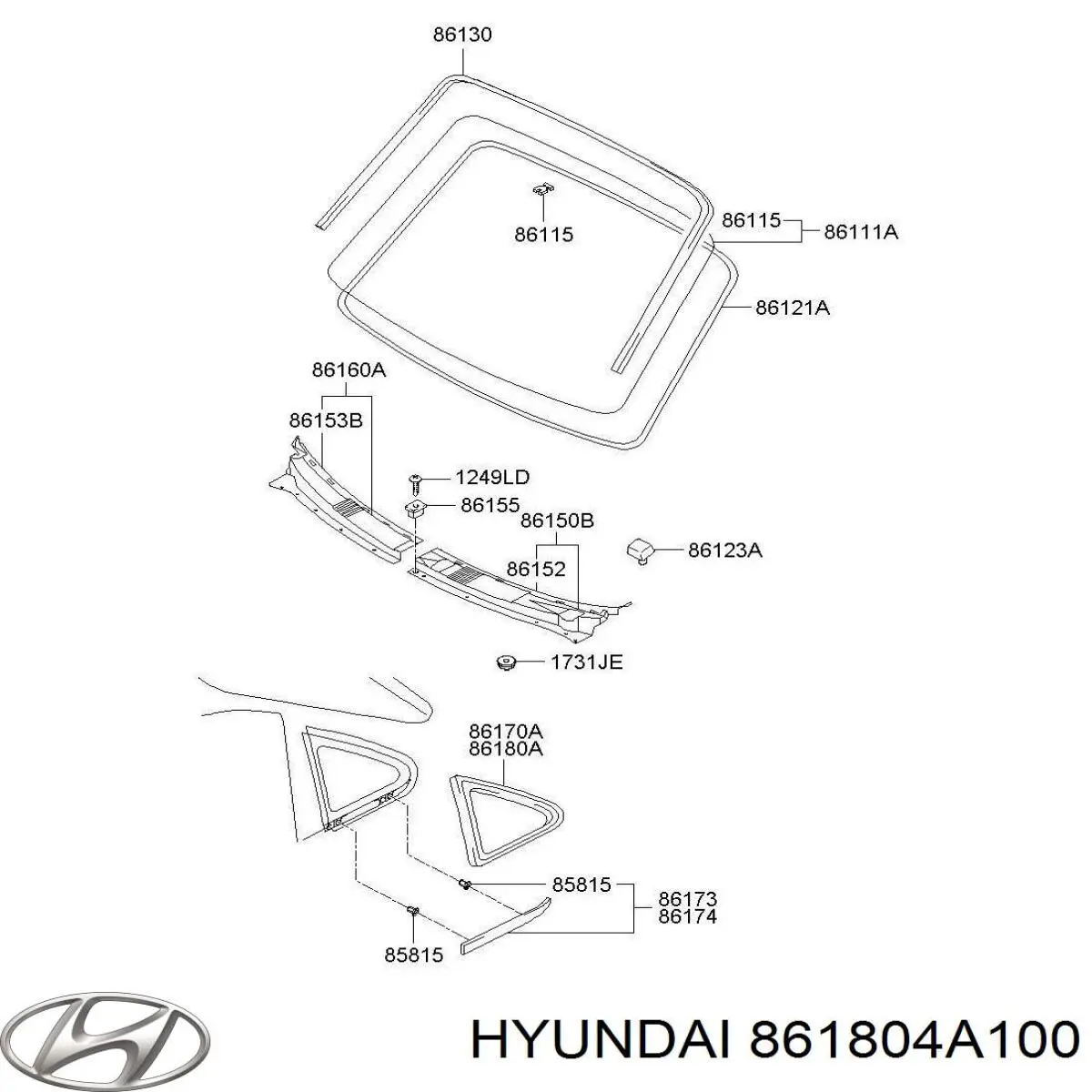  Hyundai/Kia 861804A100 цена, от 22.82 USD