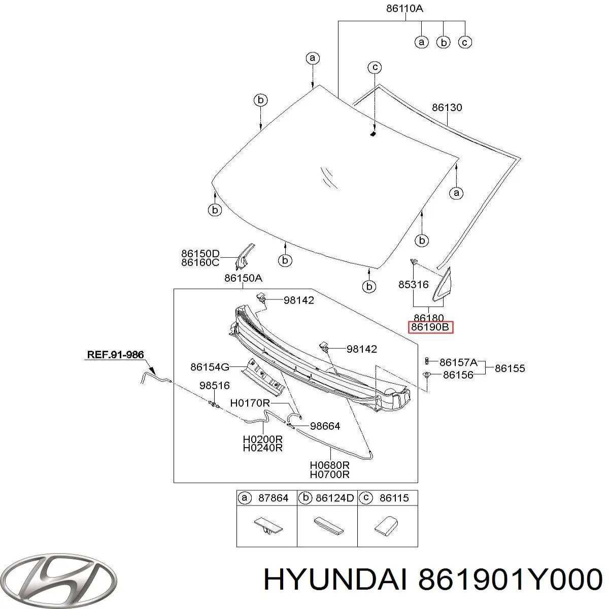  Hyundai/Kia 861901Y000 цена, от 62.91 USD