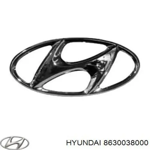 Эмблема на решетку радиатора Hyundai/Kia 8630038000 цена, от 3.22 USD