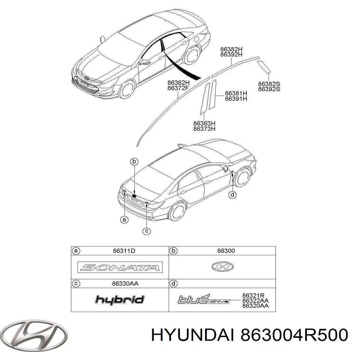  863004R500 Hyundai/Kia