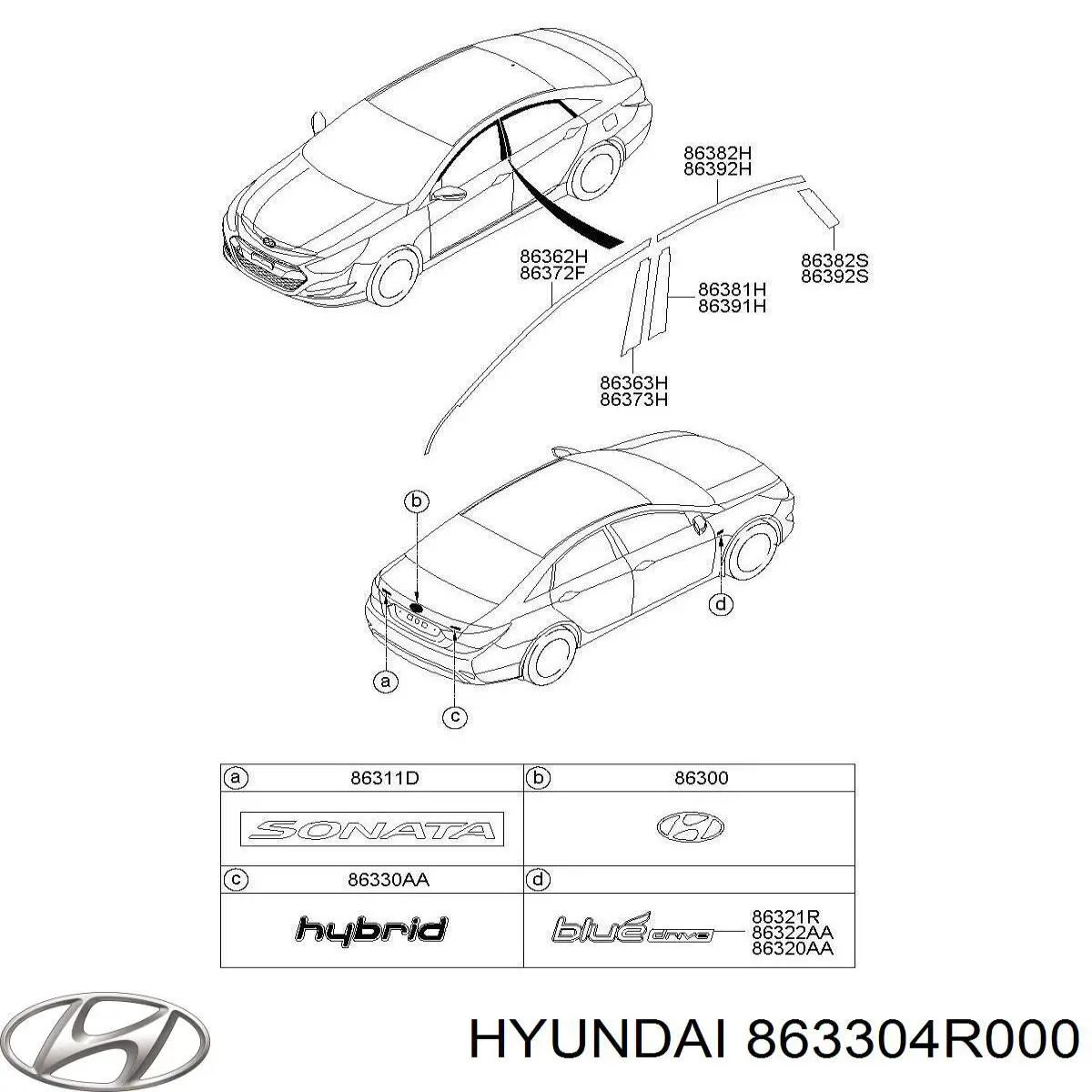  863304R000 Hyundai/Kia