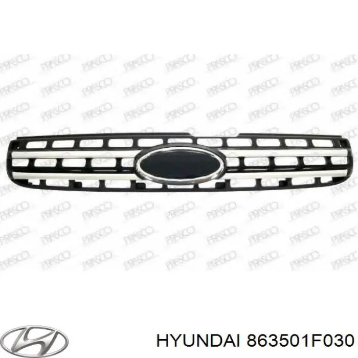 863501F030 Hyundai/Kia grelha do radiador