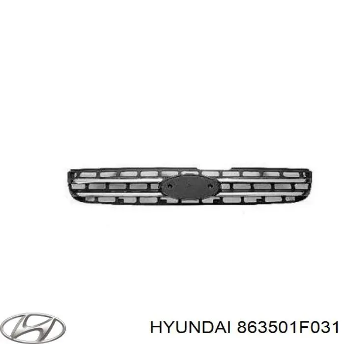 Panal de radiador 863501F031 Hyundai/Kia