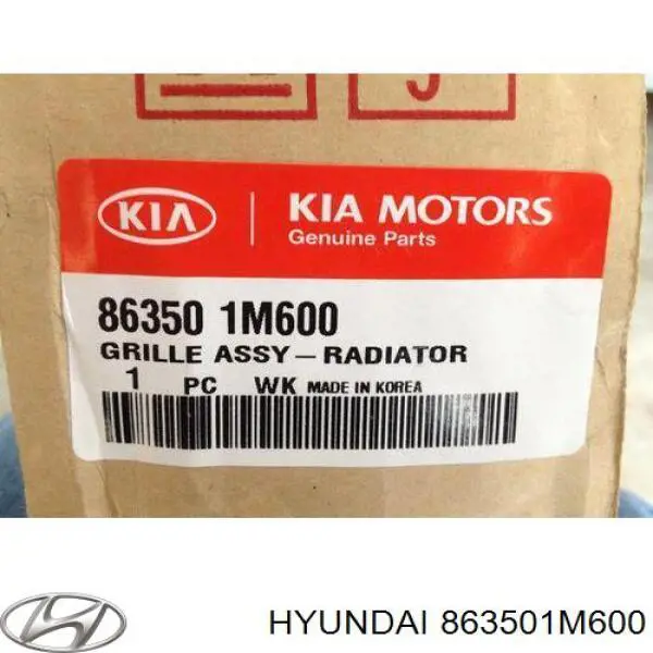 Решетка радиатора 863501M600 Hyundai/Kia