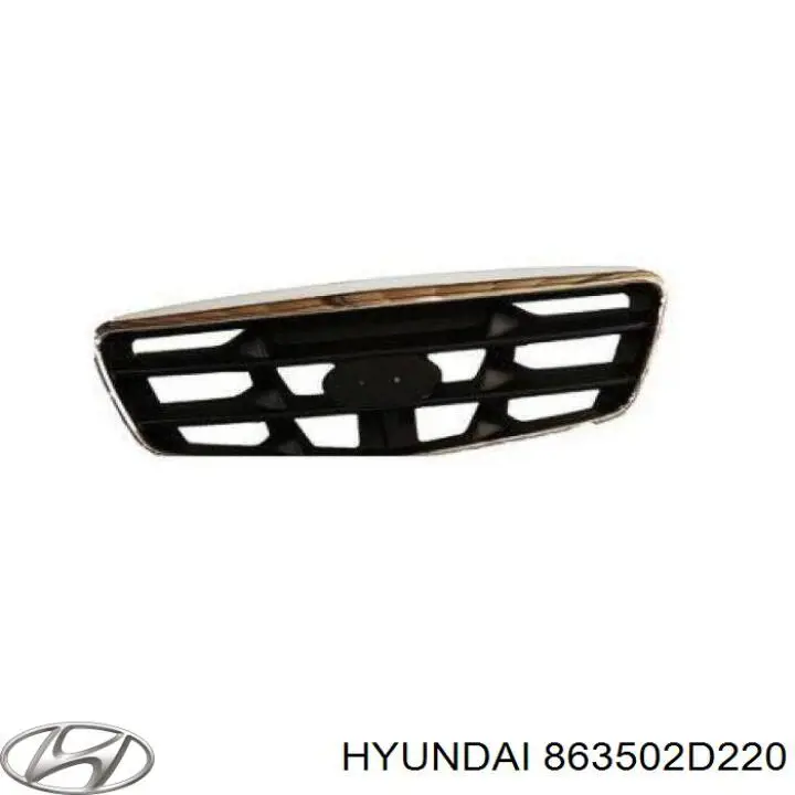 Решетка радиатора на Hyundai Elantra XD (Хундай Элантра)