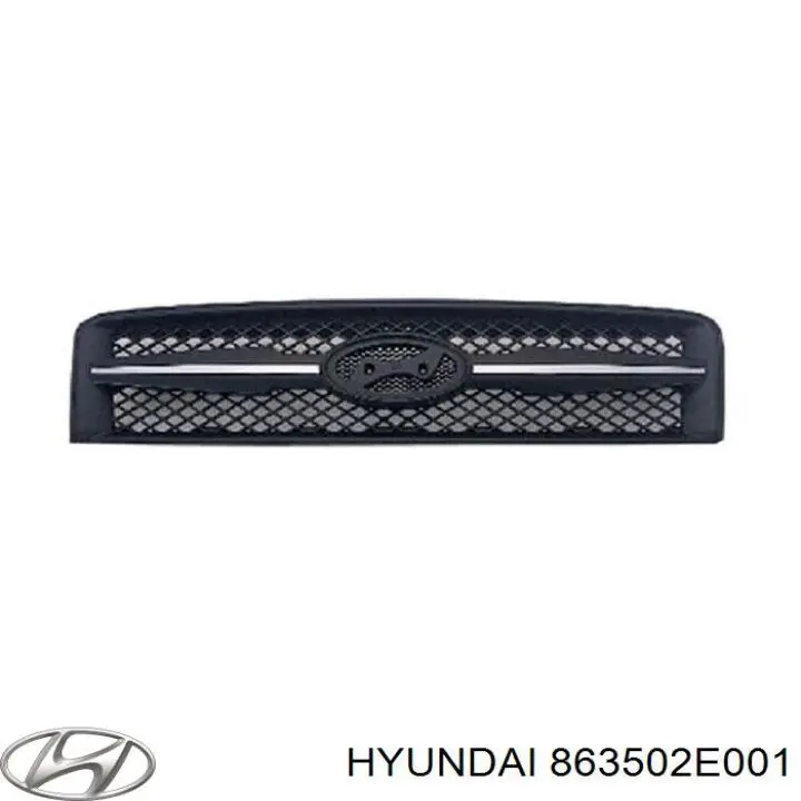 Решетка радиатора на Hyundai Tucson JM (Хундай Туксон)
