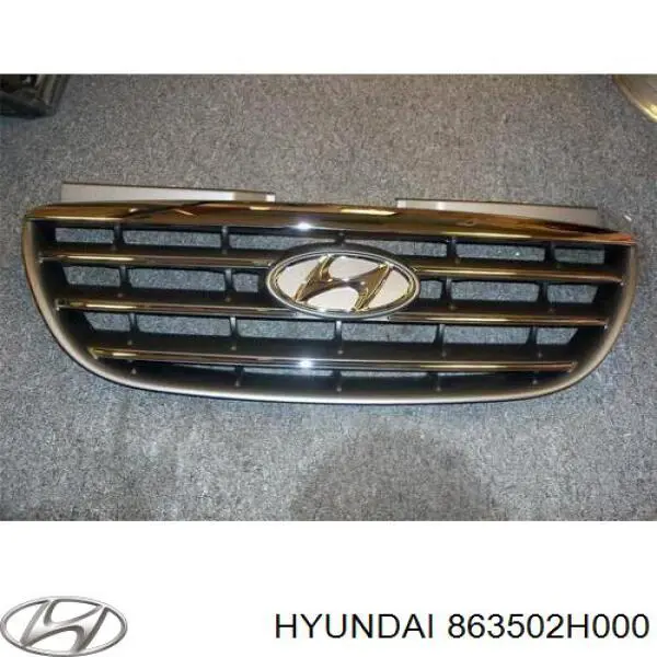 Решетка радиатора на Hyundai Elantra HD (Хундай Элантра)