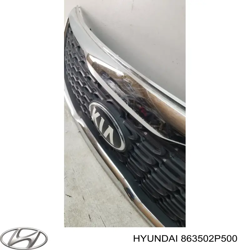Облицовка радиатора Hyundai/Kia 863502P510 цена, от 129.80 USD