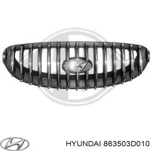 Решетка радиатора на Hyundai Sonata EU4 (Хундай Соната)