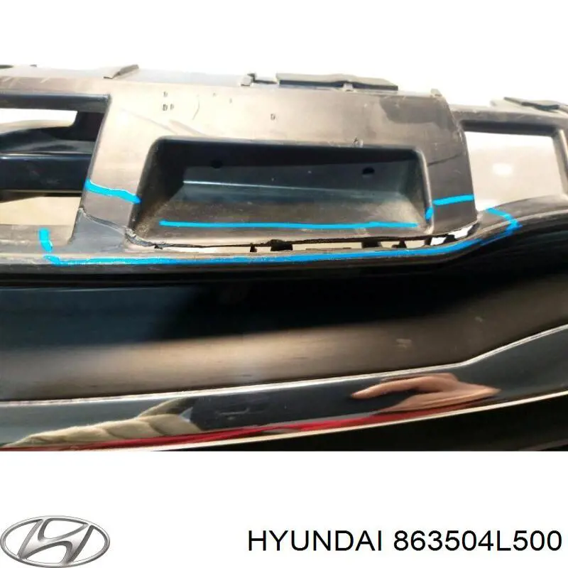 Облицовка радиатора Hyundai/Kia 863504L500 цена, от 50.85 USD